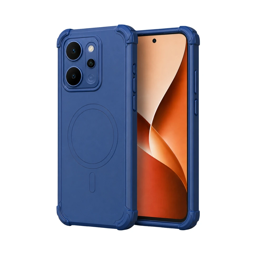 Realme p4 Rugged Military Grade Back Cover - Blue