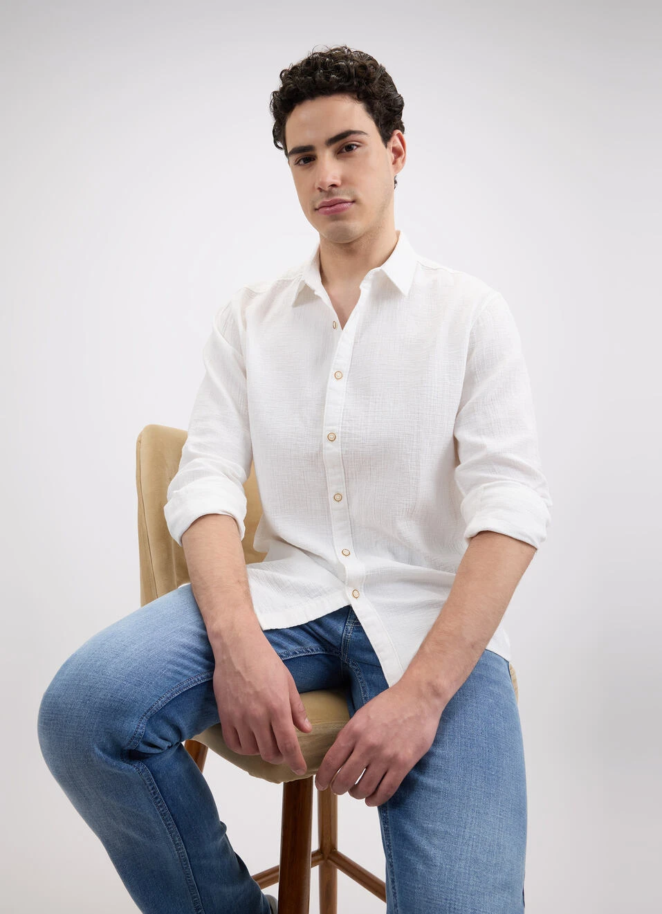 plain white shirt for men